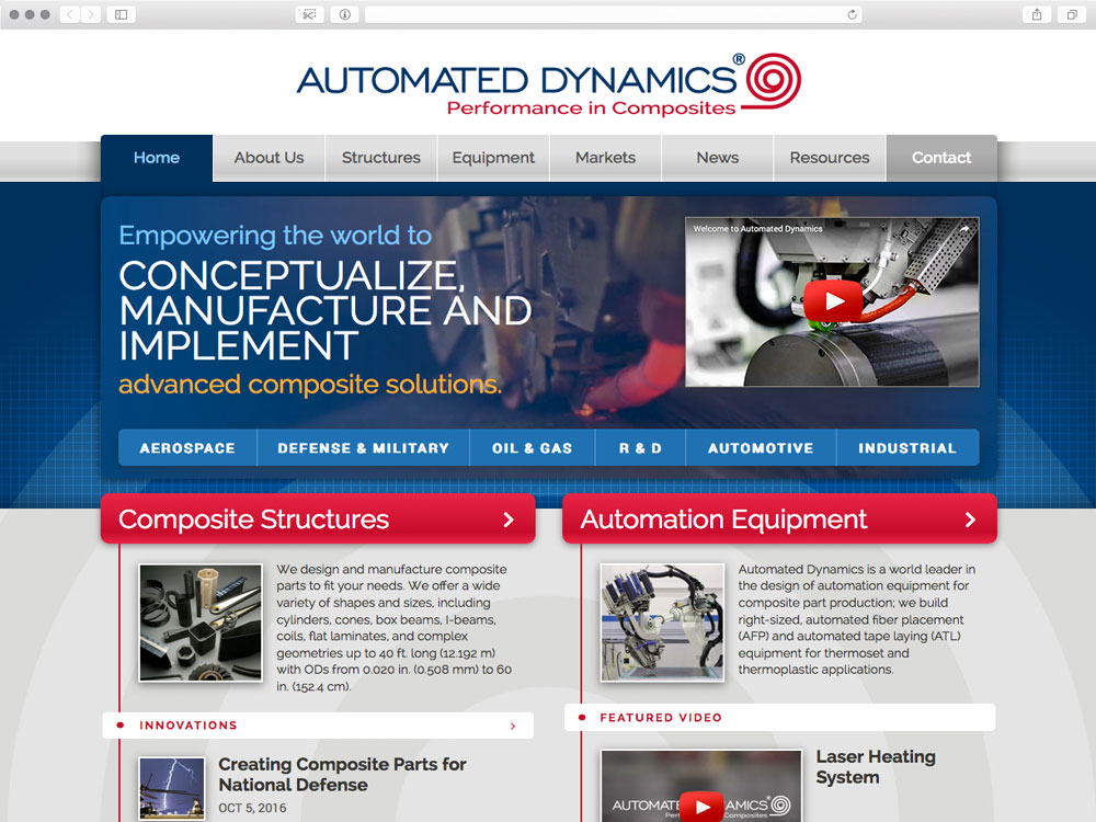 Automated Dynamics: Responsive Website