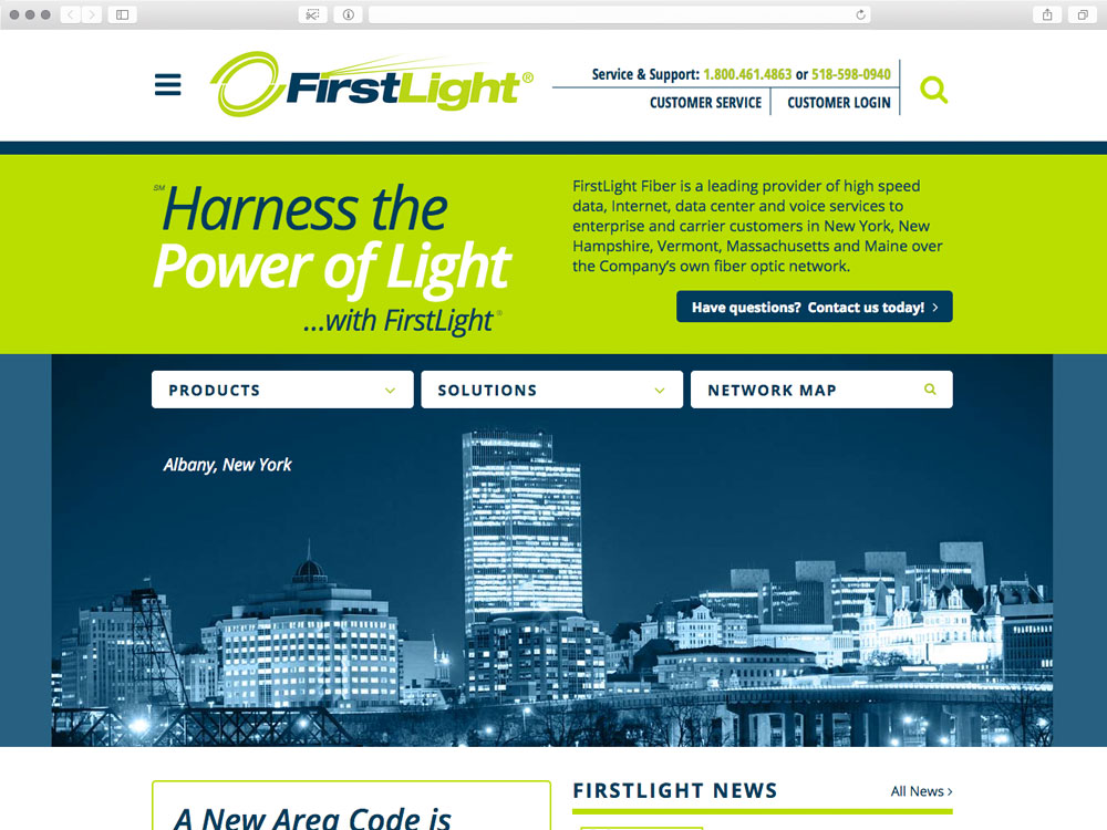 FirstLight: Responsive Website