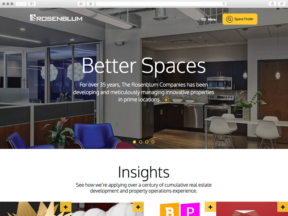 The Rosenblum Companies: Responsive Website
